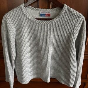 Willow Wear by Willow Creek Women's Long Sleeve Gray Ribbed Top Size M EUC